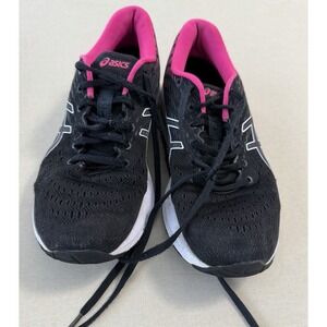 ASICS Gel Cumulus 22 Women's 7.5‎ Running Shoes Black Pink Athletic Sneaker